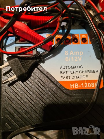 Ново Зарядно за акумулатор Fast Charge 8A/2A, 6/12V, NB-1208S, снимка 3 - Други инструменти - 43627049