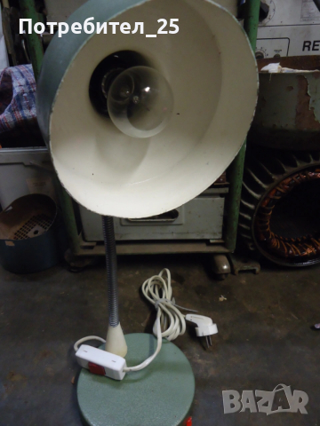 Ретро настолна - работна лампа, снимка 2 - Настолни лампи - 53485748