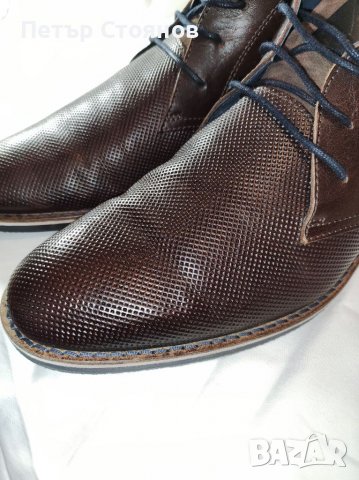 Елегантни мъжки клакрове от естествена кожа OLIVER JACOB №43, снимка 2 - Мъжки боти - 36762266