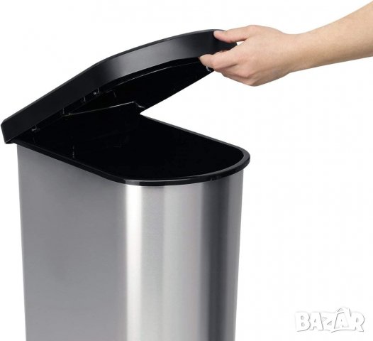 Кош за отпадъци Rotho Paso 50 л за разделно събиране на отпадъци с капак и педал, снимка 6 - Други - 39956902