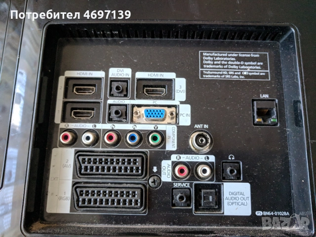 SAMSUNG LE37B652T4WXXC, снимка 3 - Части и Платки - 53067955