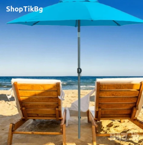 Градински чадър Muhler U5060 – Елегантна защита от слънцето във вашата градина, снимка 5 - Градински мебели, декорация  - 50497545