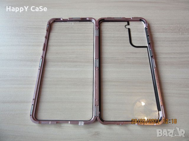 Двоен 360 градуса магнитен кейс калъф за Samsung Galaxy S21 FE / S21, снимка 12 - Калъфи, кейсове - 32070991