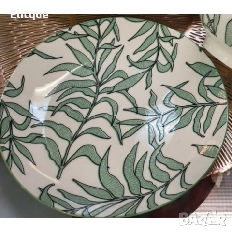 Порцеланова чиния с пластмасова поставка 19см, Листа 2