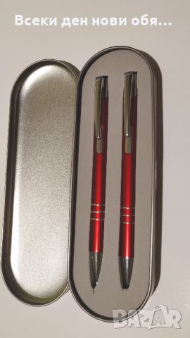 Луксозен комплект - химикал и тънкописец в метална кутия , снимка 7 - Други - 28898116