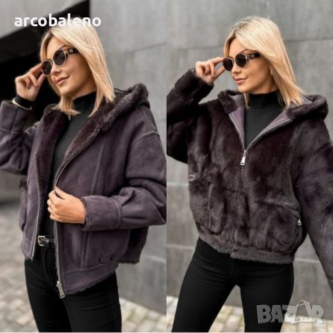 Дамско двустранно яке EADIRA, 2цвята , снимка 4 - Якета - 52012939