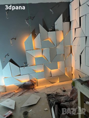 3Д ПАНЕЛИ от гипс, декоративни облицовки за стени / Led пана №0035, снимка 17 - Облицовки - 39795183