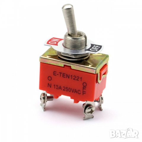 Rocker switch e-ten 1221 15a 250v, снимка 1 - Друга електроника - 33234394