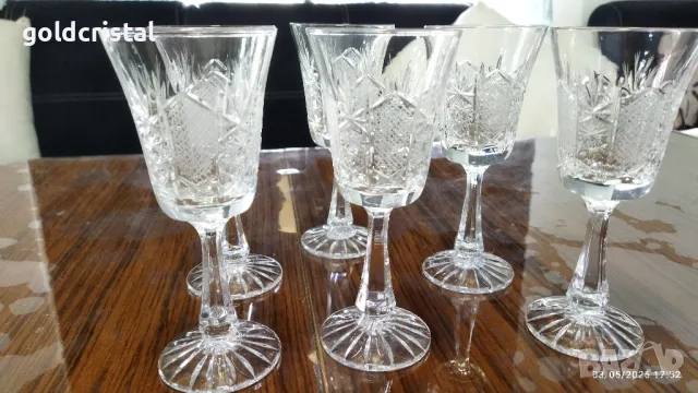 кристални чаши Зорница лукс , снимка 10 - Антикварни и старинни предмети - 50180125