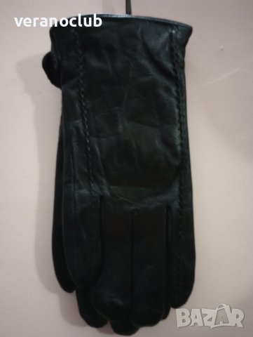 Мъжки черни ръкавици Естествена кожа