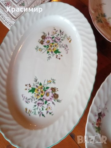 Стари порцеланови плата за сервиране - отлично качество -12 лева за брой, снимка 2 - Чинии - 34851232
