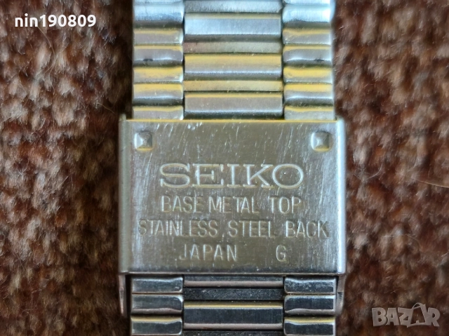 Мъжки/Дамски часовник Seiko Quartz, ретро модел, снимка 3 - Мъжки - 51550817