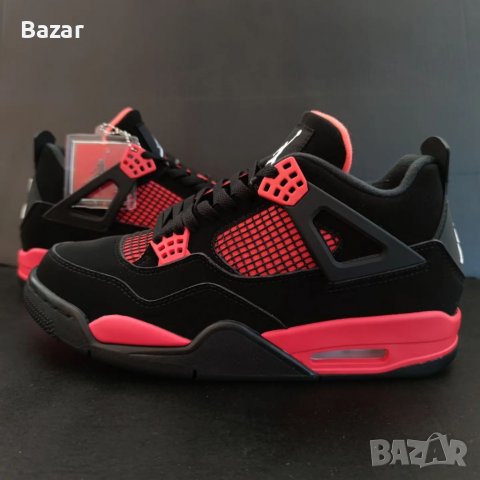 Nike Air Jordan 4 Retro Red Thunder Нови Оригинални Кецове Обувки Маратонки Размер 42 Номер , снимка 8 - Кецове - 38776074