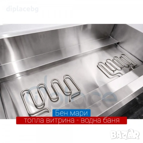 Бен мари топла витрина 2 модела  за 5хGN 1/1х15см или 4хGNх15см, снимка 4 - Обзавеждане на кухня - 53214216