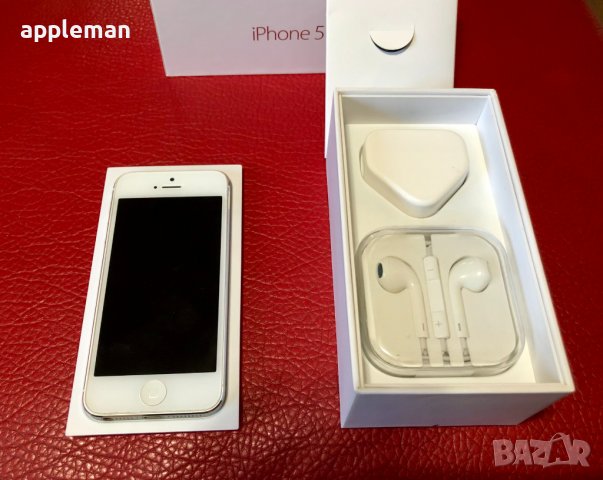 Apple iPhone 5 бял 16Gb Фабрично отключен Айфон телефон, снимка 3 - Apple iPhone - 36688566