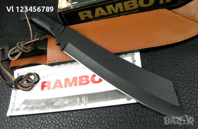 Колекционерскo мачете RAMBO-FIRST BLOOD-РАМБО-IV, снимка 2 - Ножове - 39927183