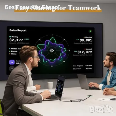 Нов бърз Адаптер USB-C Хъб 5 в 1 с 4K HDMI, 140W PD, 10Gbps за MacBook/PC , снимка 7 - Друга електроника - 49517666