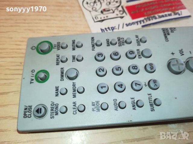 SONY RM-SS400 AUDIO REMOTE-ВНОС SWISS 2612231331, снимка 2 - Ресийвъри, усилватели, смесителни пултове - 43551329