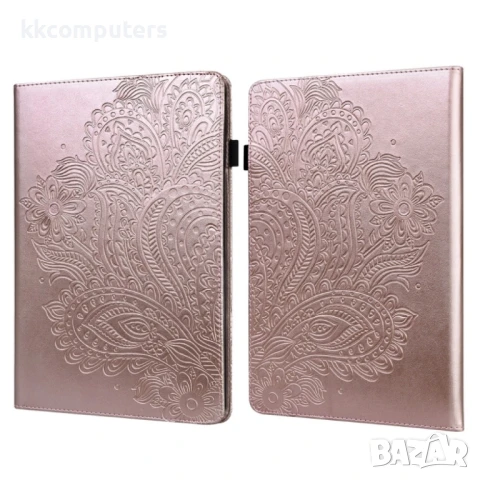 Amazon Kindle Parperwhite 6 2022 Peacock Embossed Pattern Кожен Калъф и Стилус