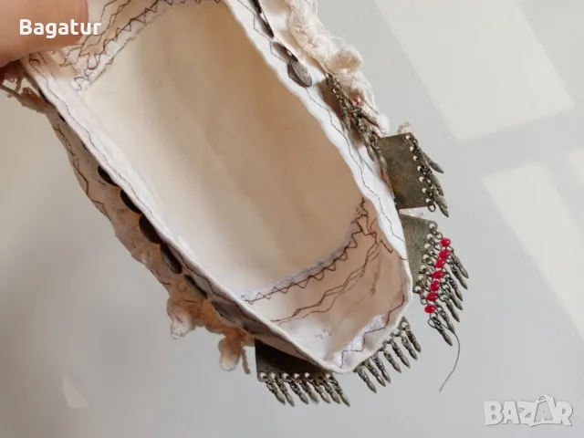 Етно шапка,носия,бронз,сребро,кърпа,накит,монети,Боне,таке,фесче , снимка 6 - Антикварни и старинни предмети - 49177141