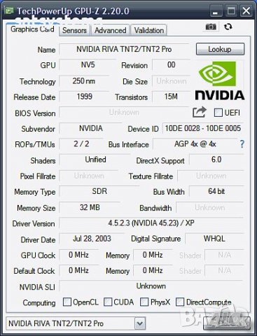 Видео карта NVidia Riva TNT2 Pro 32MB AGP, снимка 8 - Видеокарти - 36721666