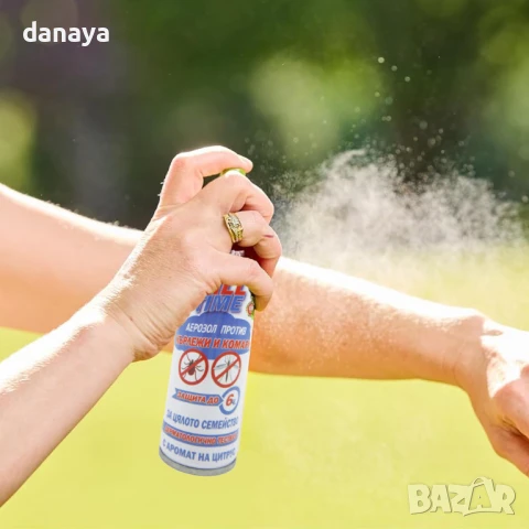 5960 Ефикасен спрей за тяло против комари и кърлежи дезодорант аерозол, снимка 3 - Козметика за тяло - 50740542