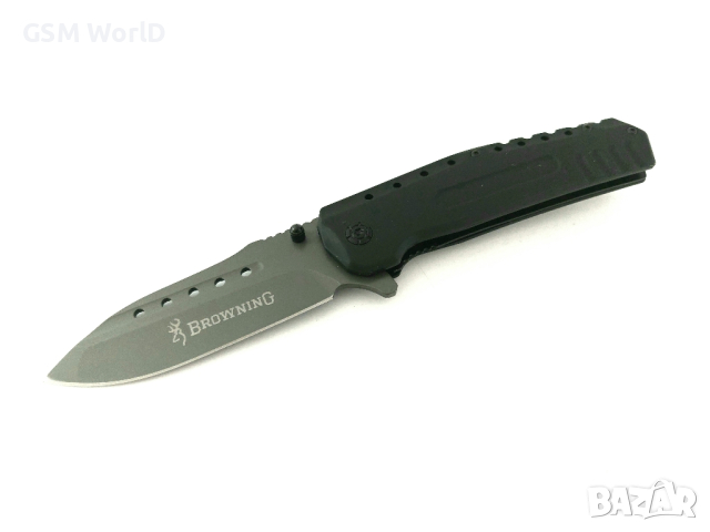 Сгъваем автоматичен нож Browning F66 с гумирана дръжка

, снимка 1 - Ножове - 44900498