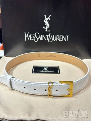 колани от естествена кожа в кутия ysl saint laurent , снимка 6 - Колани - 52031420