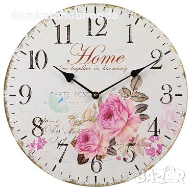  Стенен часовник , MDF Vintage 34 см 