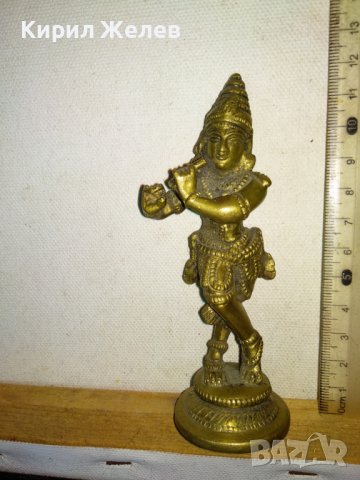 Стара РЯДКА КОЛЕКЦИОНЕРСКА БРОНЗОВА СТАТУЕТКА на ГАНЕША ИНДИЯ МАЙСТОРСКА ТРАДИЦИОННА ИЗРАБОТКА 41401, снимка 2 - Колекции - 43891622
