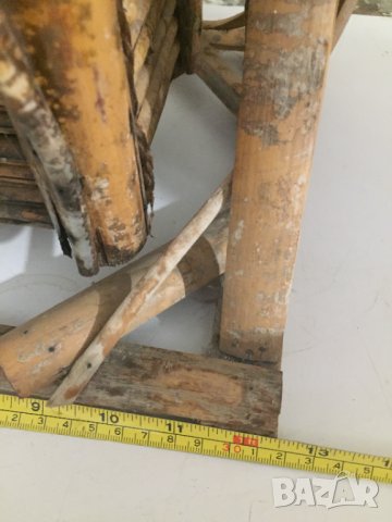 стара декоративна люлка-бамбук, снимка 4 - Антикварни и старинни предмети - 32585565