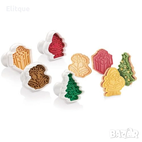 Комплект коледни форми за сладки, 4 броя, снимка 2 - Други - 52831998