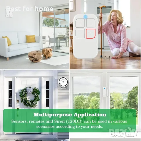 Аларми за врата за домашна сигурност с 10 сензора и 2 дистанционни , снимка 2 - Други стоки за дома - 50045481