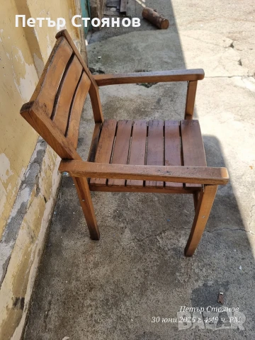 Масивни Дървени Столове, снимка 6 - Градински мебели, декорация  - 50850896