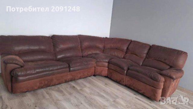Италиански голям кожен диван релакс механизъм и фотьойл, снимка 4 - Дивани и мека мебел - 43961654