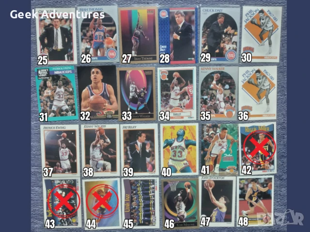 Баскетбол Картички NBA 90-те Trading Cards Колекционерски НБА Lakers, снимка 4 - Колекции - 47021484