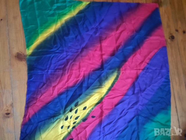 огромен нов естествена коприна шал, снимка 1