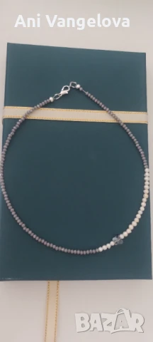 Колие-чокър с естествени перли, снимка 7 - Колиета, медальони, синджири - 50962073