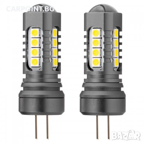 КРУШКИ ДИОДНИ LED CANBUS 3030 18SMD HP24W БЯЛ 12V 24V 2БР 02803 1КТ., снимка 1 - Аксесоари и консумативи - 39025231