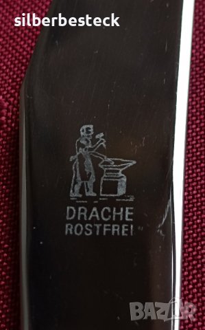 Посребрени прибори Drache Berlin Kontrast, със златен акцент, снимка 8 - Антикварни и старинни предмети - 38722491