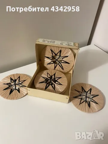 Ретро подложки за кана и чаши. DDR, снимка 3 - Други ценни предмети - 48651768