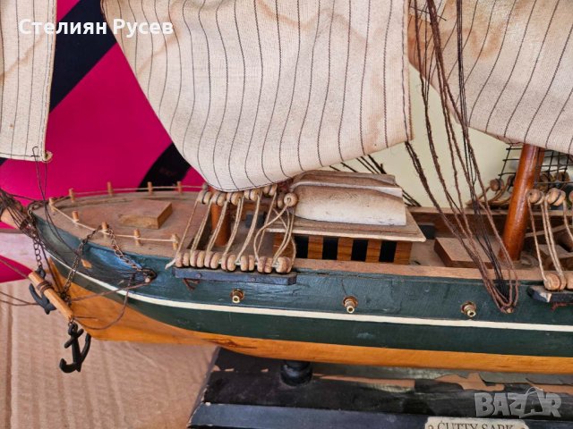 дървен макет на кораб титаник -цена 220 лв размер 80 на 65см височина, снимка 2 - Антикварни и старинни предмети - 43745899