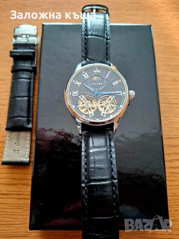 ЧИСТО НОВ ! Мъжки механичен / автоматичен часовник "Ailang", снимка 8 - Мъжки - 52966424