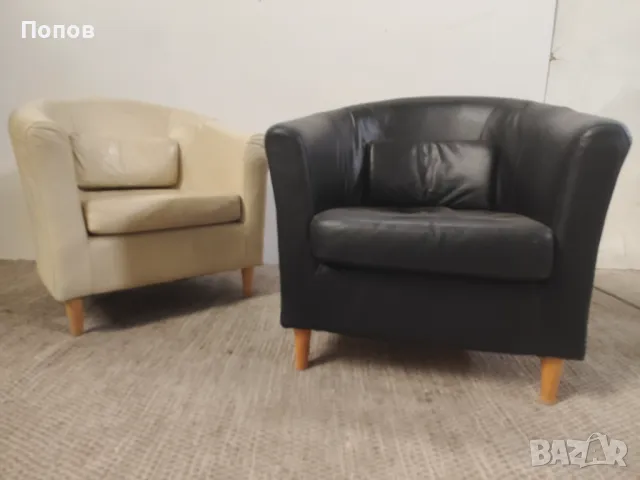 Клубни кожени кресла, снимка 4 - Дивани и мека мебел - 48169511