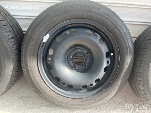 Железни джанти + много добри летни гуми за Volkswagen 5х112 - R15, снимка 5 - Гуми и джанти - 50160255