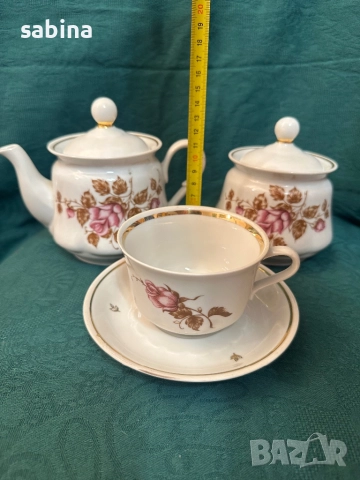 Руски сервиз за чай, СССР, снимка 5 - Сервизи - 52974366