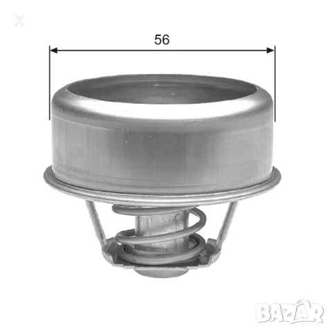 141372 VERNET Термостат 72°C CITROEN DS / ID / HY / PEUGEOT 404 / 504 / 505 / J7 / J9, 1956 - 2000 , снимка 1 - Части - 48496374