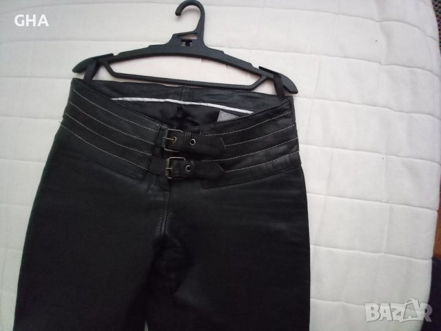 Дамски кожени панталони -черни .Подходящи за рокерки, снимка 12 - Панталони - 43087394