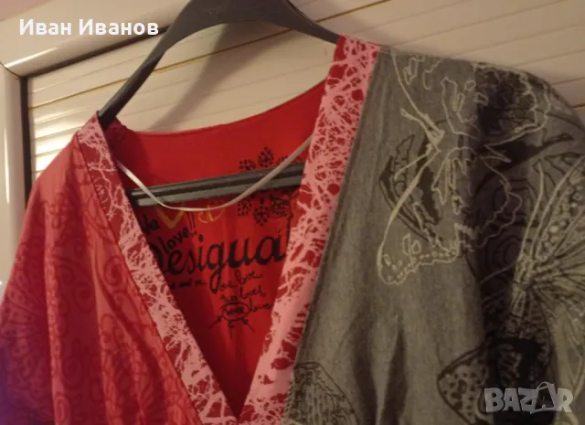 Оригинална дамска тениска Desigual, снимка 6 - Тениски - 47470772