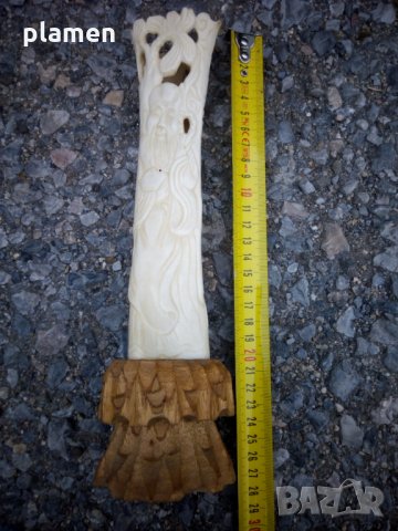 Ваза изработена от животинска кост , снимка 1